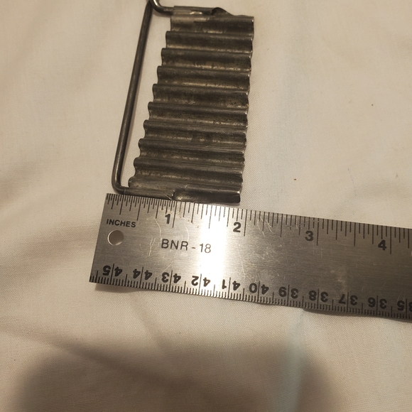 Vintage Heavy Twisted Wire Handle Garnisher & Androck Metal & Wood Dough Roller - Picture 11 of 11